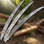 Resim Kavisli kesme bıçağı, 25.4/30.48/38.1 cm seçenekleriyle ahşap kesimi ve ağaç budaması için tasarlanmış, kavisli kenarlı yüksek frekans işlemeli dişler ile üç farklı açıda hızlı kesim sağlar 