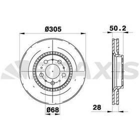 Resim Braxıs-ad0289 - On Fren Aynası Volvo S60 I 00 S80 98 06 V70 