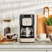 Resim Karaca 2 In 1 Cam Demlikli Filtre Kahve ve Çay Demleme Makinesi 