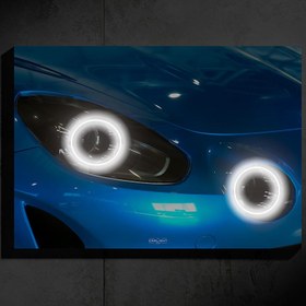 Resim Alpine A110 Araba Poster (Neon) 