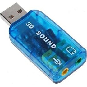 Resim OEM USB Harici Ses Kartı 3D Sound Düşük Gecikme Özellikli USB Ses Arabirimi 