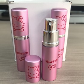 Resim 1 adet Sanrio HELLO KITTY doldurma şişesi sevimli parfüm spreyi şişesi sıvı kozmetik şişesi, parfüm toneri suyu ve diğer sıvıları doldurmak için uygun 10 ml 