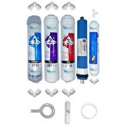 Resim Pemax Water Solutions Kapalı Kasa Su Arıtma Cihazlarına Uygun STD 5'li Vontron Mebran Mineralli Tatlandırıcı Set 