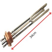 Resim inox rezistans 11/2'' 220 Volt 3000 Watt Krom Pot Isıtıcı Adet 