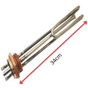 Resim inox rezistans 11/2'' 220 Volt 3000 Watt Krom Pot Isıtıcı Adet 