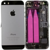 Resim Genos Apple Iphone 5s Uyumlu Kasa Dolu Siyah 