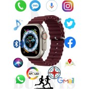 Resim Apple iPhone 11 Uyumlu Akıllı Saat Amoled Ekran Watch 8 Ultra 49MM Hk8 Pro Max 