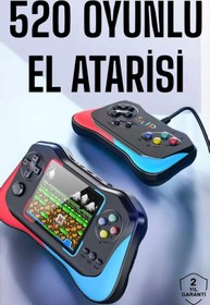 Resim Eldenör Gamepad Joystick Nostalji 500 Oyunlu 2 Li Atari Gamebox Oyun Konsolu Sup Atari 