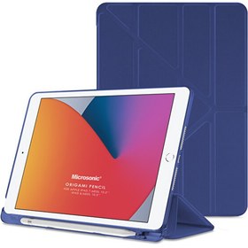 Resim Microsonic Apple Ipad 10.2'' 9. Nesil (a2602-a2604-a2603-a2605) Origami Pencil Lacivert Microsonic