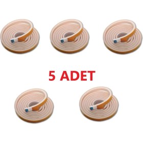 Resim 5 Adet 3 Metre Yapışkanlı Kapı Bandı Isı Yalıtım Süngeri 