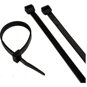Resim Çetsan 100 Adet 7.6X550 Mm Siyah Plastik Kablo Bağı Cırt Kelepçe N11.953 