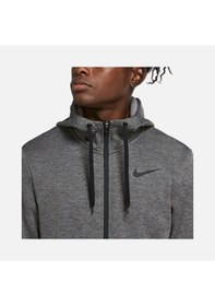 Resim Nike Therma Full-zip Training Hoodie Erkek Sweatshirt Gri 