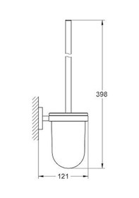 Resim Grohe Essentials Tuvalet Fırçası Seti - 40374al1 Diğer 