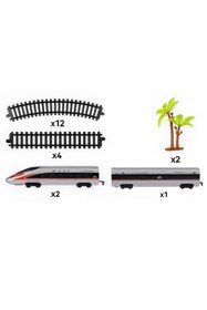 Resim Ceren Ctoys Hızlı Tren Seti 1:43 Sesli ve Işıklı 21 Parça 1801A14 
