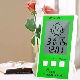 Resim Tekno İstanbul Çocuklar Için Iç Mekan Termometre ve Nem Ölçer Yeşil 