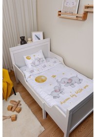 Resim Organik Park Yatak Nevresim Takımı 80x120 - Hayalperest Fil 