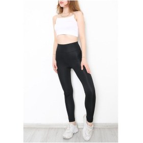 Resim Buyers Butik - Geniş Kemer Dalgıç Tayt Siyah - 10825.1098. 001 