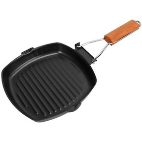 Resim Kızartma Tavası Katlanır Yapışmaz Taşınabilir Anti Haşlanma Ahşap Saplı Biftek Tavası Pişirme Kamp Yemek 20cm / 7.9in Diğer Çok Renkli 