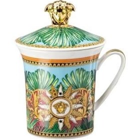 Resim Versace 30. Yıl Kapaklı Kahve Kupa Jungle Animalier 