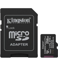 Resim Kingston Sdcs3 Microsdxc Canvas Select Plus Gen3 150MB/S A1 Card + Adapter Hafıza Kartı 
