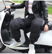 Resim Elektrikli Bisiklet Kış Motosiklet Ön Cam Su Geçirmez Sıcak Bacak Örtüsü Artı Kadife Yastıklı Diz Pedleri, Boyut: 60cm Artış Siyah Siyah 