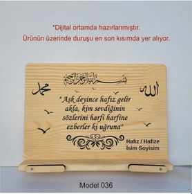 Resim Münzevi Masaüstü Ahşap Rahle/tablet/kitap Tutucu-model036 