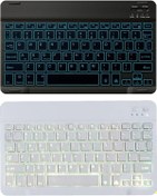 Resim Novahub 78 Tuşlar 10 İnç Rgb Aydınlatmalı Klavye, Beyaz 
