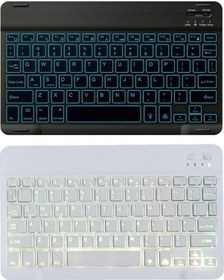 Resim Novahub 78 Tuşlar 10 İnç Rgb Aydınlatmalı Klavye, Beyaz 