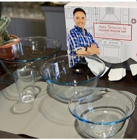 Resim 4 Parça Borcam Isıya Dayanıklı Arda Türkmen Hazırlık Seti Beyaz 