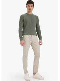 Resim Defacto Slim Fit Dar Kesim Dar Paça Pantolon B2089ax25aubg766 Bej 