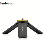 Resim MINIFOCUS Taşınabilir Mini Tripod, 1/4" Vida, Panoramik Kafa, GoPro, Kameralar, Mobil Canlı Yayın için Polikarbonat ABS Masaüstü Standı 
