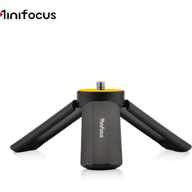 Resim MINIFOCUS Taşınabilir Mini Tripod, 1/4" Vida, Panoramik Kafa, GoPro, Kameralar, Mobil Canlı Yayın için Polikarbonat ABS Masaüstü Standı 