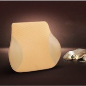 Resim Wholesale00 4 Mevsim Nefes Alabilen Hafızalı Köpük Araba Bel Yastığı Polyester Yastık Bej 