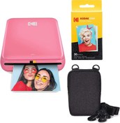 Resim Kodak Fotoğraf Yazıcısı 2x3" Boyutunda Siyah Fotoğraflar iOS ve Android, Bluetooth, NFC ile Kullanılabilir 