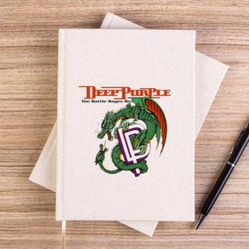 Resim Deep Purple The Battle Rages Çizgisiz Kanvas Defter - Krem 