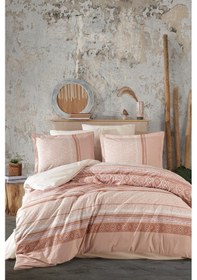 Resim Clasy Ranforce Nevresim Takımı Tek Kişilik Capella V2 Kahve Kahve 