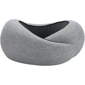 Resim Adjustable Memory Foam Travel Neck Pillow - Full Neck Support for Better Sleep - Pink Velcro 