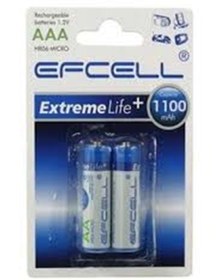 Resim Efcell 1100mah Aa Boy Şarjlı Kalem Pil 2 Li Paket 