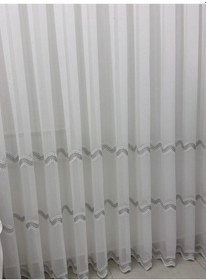 Resim Nivemeshome Perlina Gümüş 1/2,5 Pileli Tül Perde Apm Gümüş 