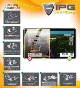 Resim Garmin GPSMAP 9010 / 9010xsv / 9210 / 9210xsv GPS/Chartplotter 10 Inch Ekranı için IPG Anti-Glare Parlama Önleyici Mat Ekran Koruyucu 