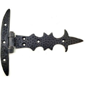 Resim Antika Tarz Dekoratif Pirinç Kuyruklu Lale Menteşe - Dar Kasa, Oksit 1 Adet 