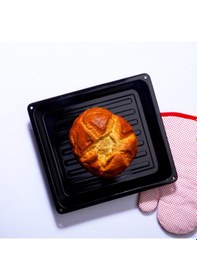 Resim Kosova Fırın Tepsisi Kare Emaye 26 Cm Arc-0009 Siyah 