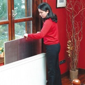 Resim Markaflex Kalorifer Peteği Arkası Isı Yalıtım ve Izolasyon Levhası Radyatör Arkalığı Yalıtım Malzemesi 