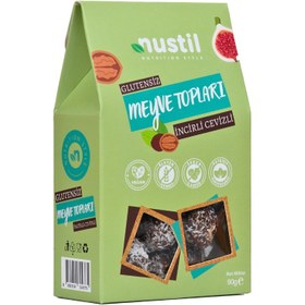 Resim NUSTİL Glutensiz İncirli Cevizli Meyve Topları 90g 