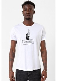 Resim Jujutsu Kaisen Anime Gojo Satoru Beyaz Erkek Bisikletyaka Tshirt 001 
