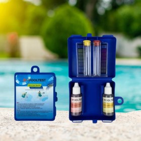 Resim Pooltest Ekonomik Havuz Suyu Test Kiti Ph - Klor Ölçüm Kiti 