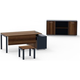 Resim Uzay Ofis Akay Etajerli Personel Takımı - Barok-antrasit - 160 Cm Diğer 