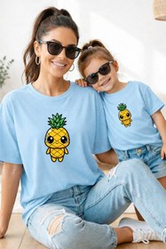 Resim genosha Anne Kız 100% Pamuk T-shirt Mama Mini Mother Daughter TEKLİ FİYAT 
