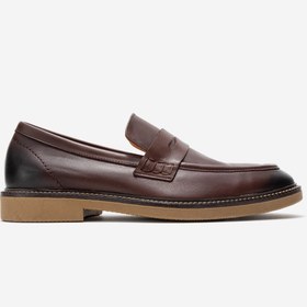 Resim Dericlub Erkek Gerçek Deri Klasik Loafer FR 242025 KAHVERENGİ 