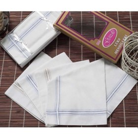 Resim Mira Home Sarı Kutulu 46x46 Cm 12 Adet Kumaş Mendil-gsk 02 Acı Kahverengi 